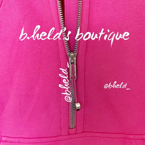 lululemon Scuba Oversized Half-Zip Hoodie in Sonic Pink Size XS/S Brand New NWT - Picture 8 of 15